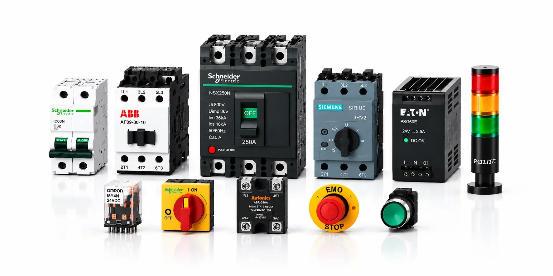 Electrical control and protection product selection